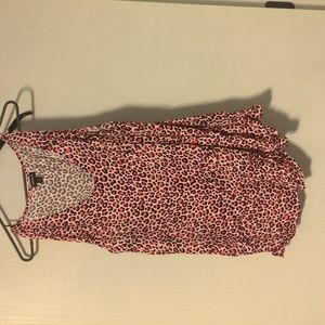 Leopard Print Flowy Tank top blouse